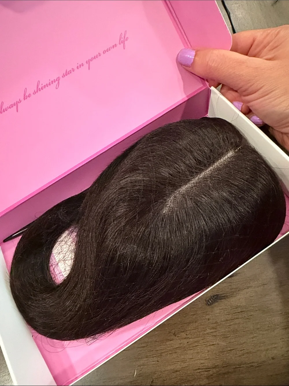 Natural Black Women's Human Hair Topper Center Part #032 - Picture 7 of 15